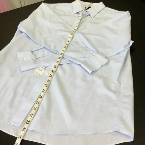 Jos. A. Bank Mens Blue Long Sleeve Button Down Shirt Size 17.5 34 NWT - Picture 4 of 10